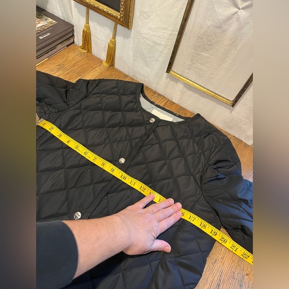 ALESSANDRO MANZONI Quilted Black Jacket – Size 42 - Picture 8 of 11